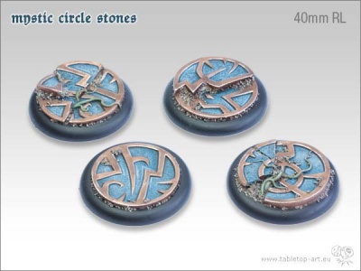Mystic Circle Stones Base, 40mm Relief (2)
