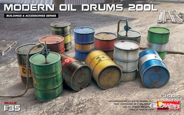 MiniArt: Modern Oil Drums (200l) in 1:35