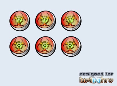 Infinity Tokens "Infected" (6)