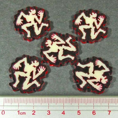 Steampunk Horror Corpse Tokens (5)