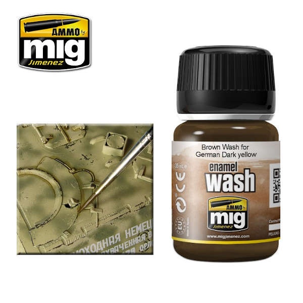 Brown Wash for german Dark Yellow (35ml)