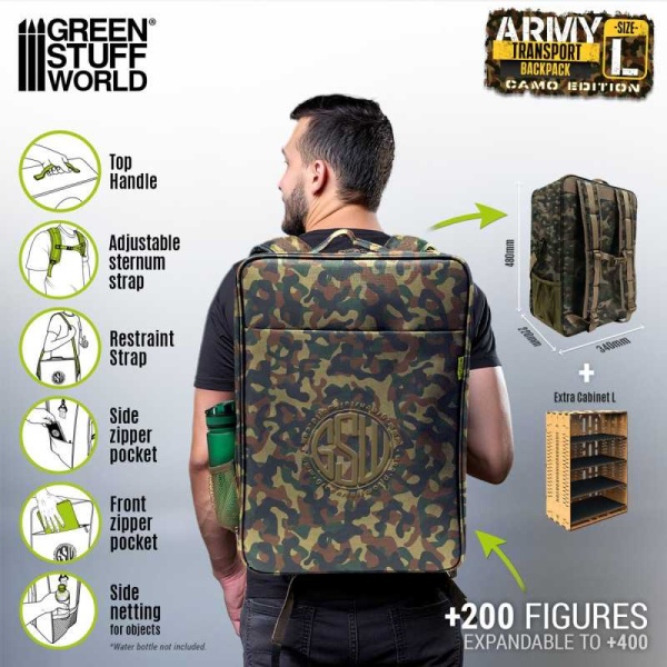 Army Transport Backpack - Camouflage Edition