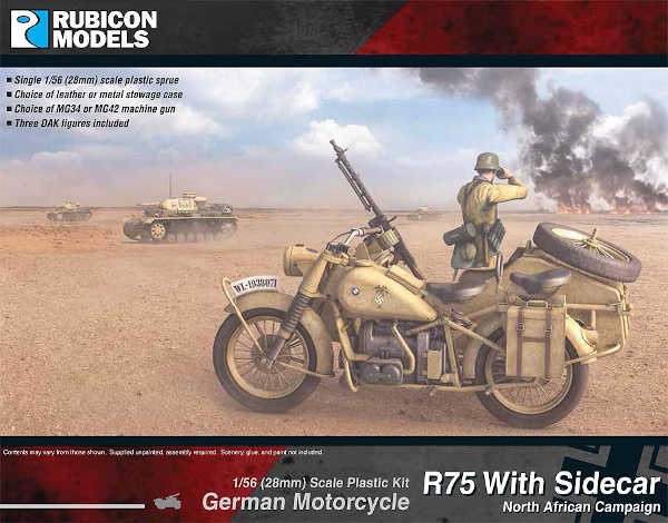 German Motorcycle R75 with Sidecar - DAK