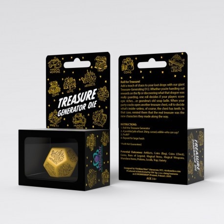 Treasure Generator Die: Yellow&Black
