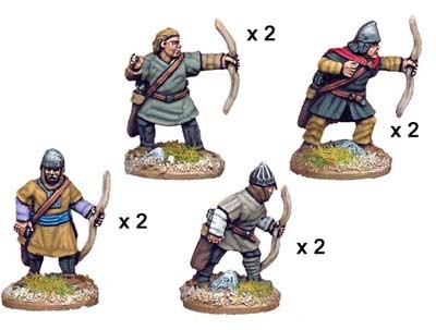 Unarmoured Spanish archers (8 figs)