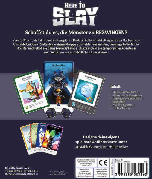 Here to Slay deutsch Battlefield Berlin Shop