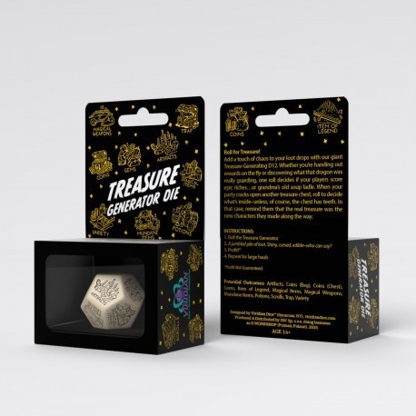 Treasure Generator Die: Beige&Black
