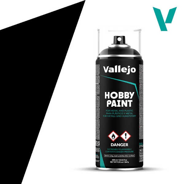 Vallejo Primer Premium Black Grundierspray (400ml)