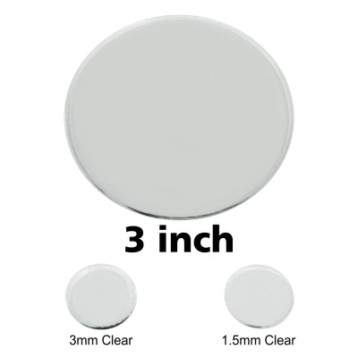 Clear Miniature Base, Circular 3inch