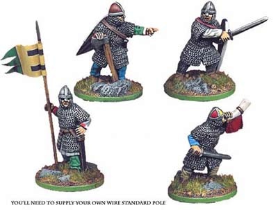 Norman Infantry Command (4 figs)