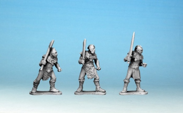 Half Orc Marauders with hand weapons and shields (3)