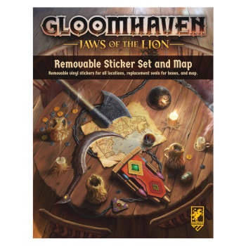 Gloomhaven: Jaws of the Lion Removable Sticker Set & Map EN