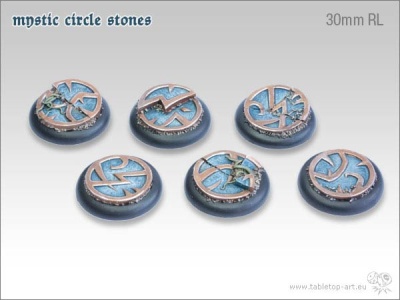 Mystic Circle Stones Base, 30mm Relief (5)