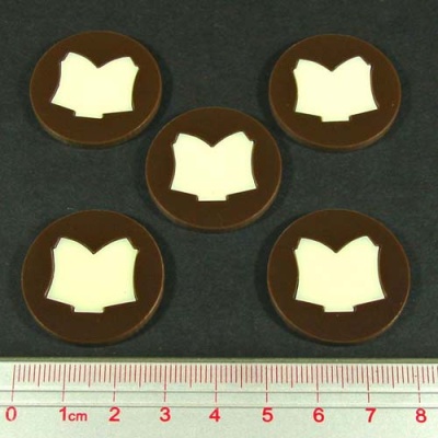 Steampunk Horror Tome Tokens (5)