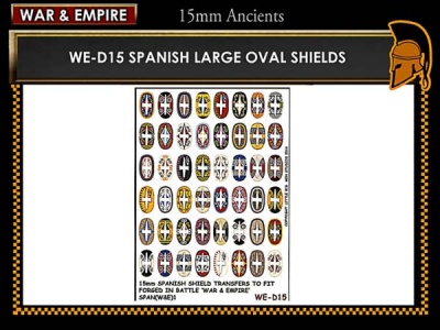 Spanish large oval shields 