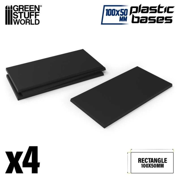 Plastic Bases - Rectangle 100x50mm (4)