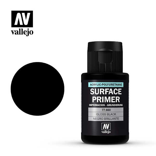 Vallejo Metal Color Gloss Black Primer (32ml)