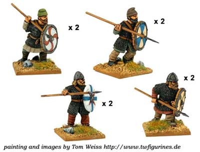 Saxon Thegns with Spears (8)