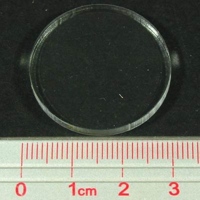 Clear Miniature Base, Circular 30mmx1.5mm