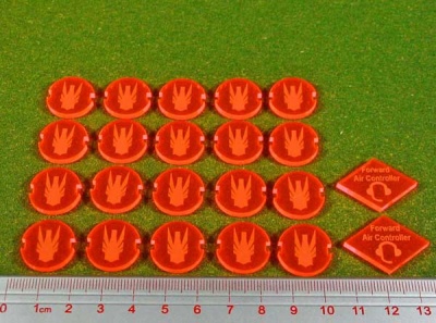 Dropzone, United Faction, Battle Group Tokens (22)