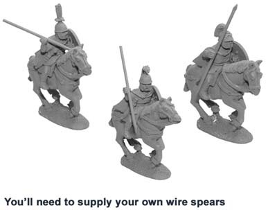 Unarmoured cavalry with spears (3)