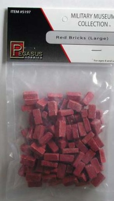 28mm Terrain: Large Red Bricks