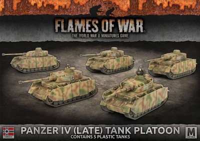 Panzer IV (Late) Tank Platoon (Plastic)