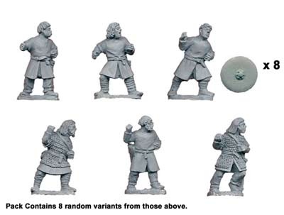 Bareheaded Saxons with spears (8)