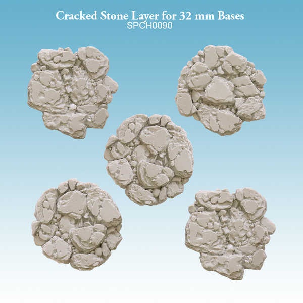 Cracked Stone Layers for 32 mm Bases (5)