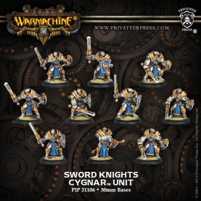 Cygnar Sword Knight Unit (10) Box