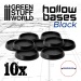 Hollow Plastic Bases - BLACK 40mm (10)