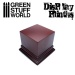 Square Top Display Plinth 6x6 cm - Hazlenut