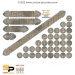 SAGA Dark Ages Norman Token & Ruler Set