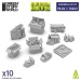 3D printed set - Piles of Trash