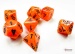 Vortex® Mini-Polyhedral Orange/black 7-Die Set