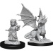 Silver Dragon Wyrmling & Female Halfling