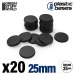 Plastic Round Bases 25mm (20)