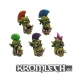 Punk Orc heads (10)