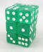 W6 W&uuml;rfelset 16mm GRUEN (12)