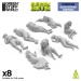 3D printed set -  Dead Human Corpses 1:48 (8)