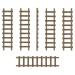 3D printed set - Small Wooden Ladders 1:48-1:35 (6)