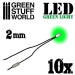 Green LED Lights - 2mm (10)